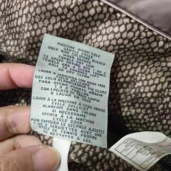 Cole Haan Signature Hooded Taffeta Down Puffer Light Gray Size Small #057 - Picture 10 of 11